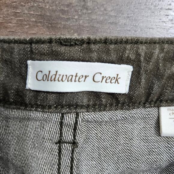 Coldwater Creek Jeans Womens Green Denim Plus Size 16 High Rise Ankle Casual - Picture 4 of 12